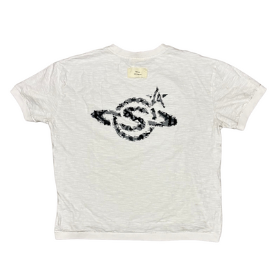 Mosaic Logo Tee White