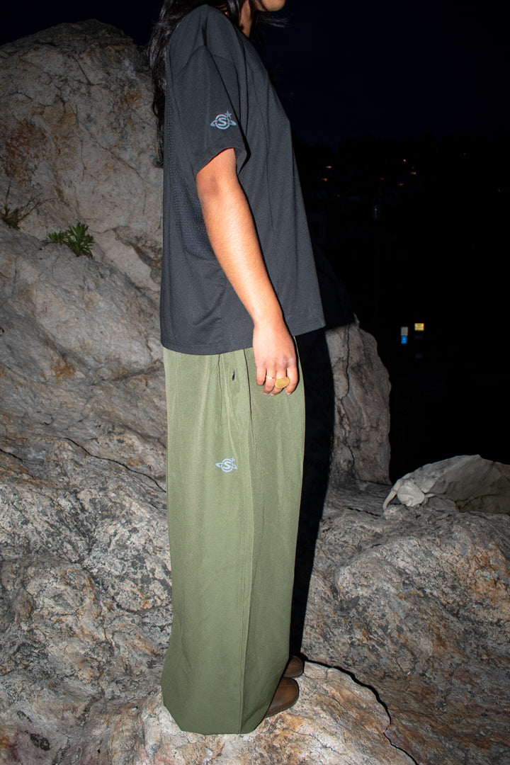 Pleated Climb Pants Sage (Preorder)