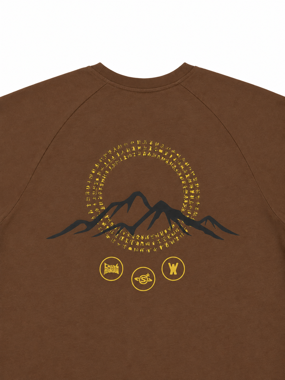 Chill Mountain x Weekends Tee Brown