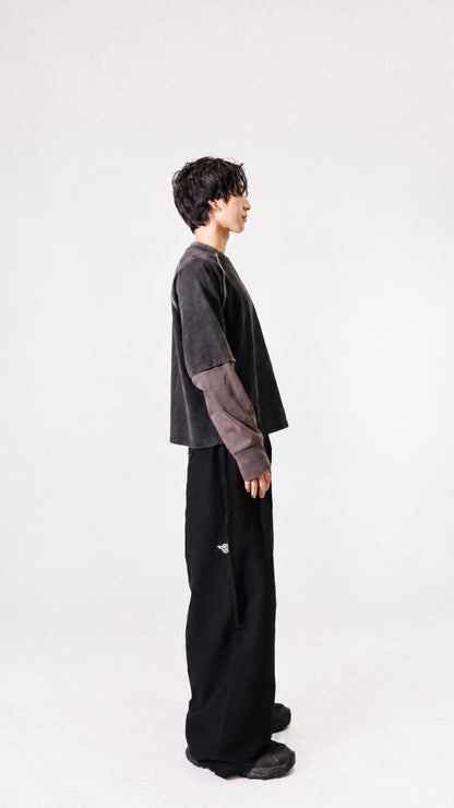 Pleated Climb Pants Black (Preorder)