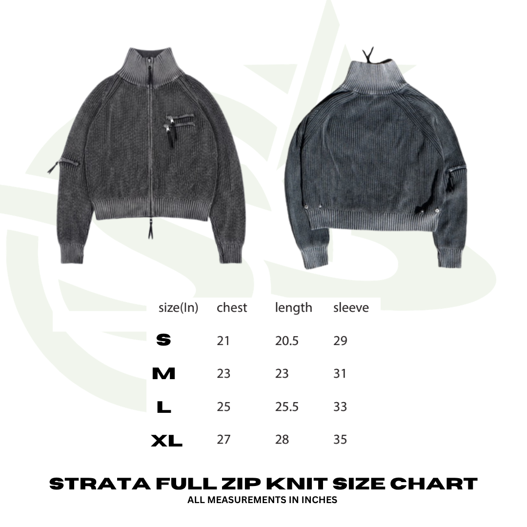 Strata Full Zip Knit