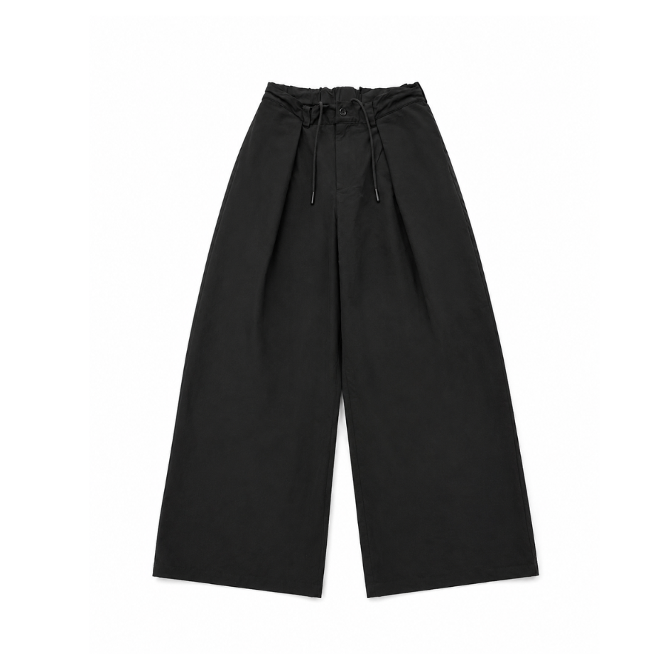 Pleated Climb Pants Black