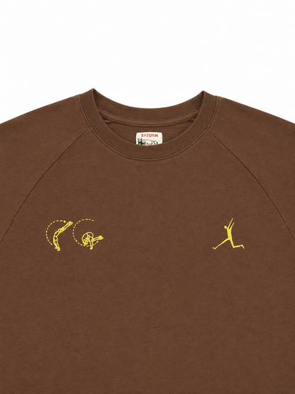 Chill Mountain x Weekends Tee Brown