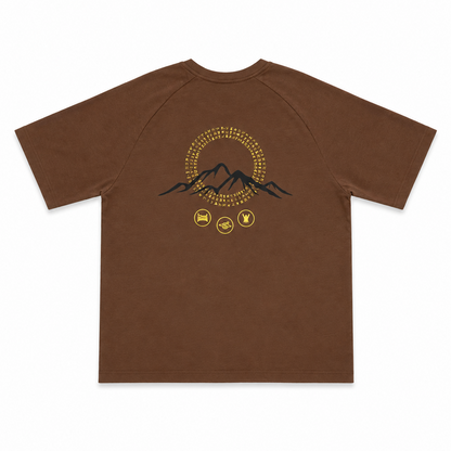 Chill Mountain x Weekends Tee Brown