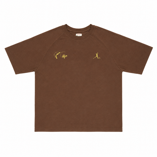 Chill Mountain x Weekends Tee Brown