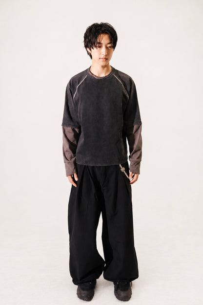 Pleated Climb Pants Black (Preorder)
