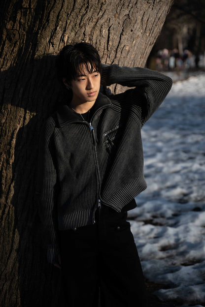 Strata Full Zip Knit