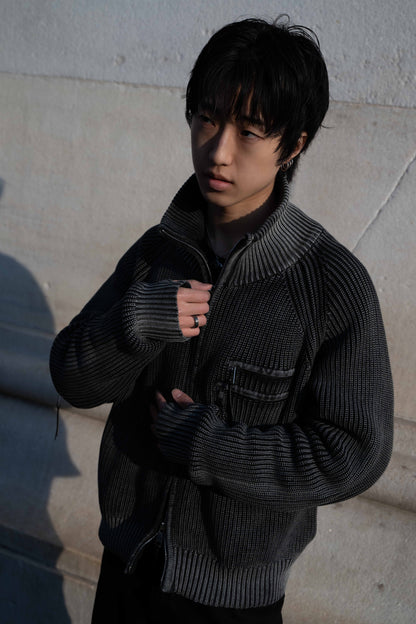 Strata Full Zip Knit