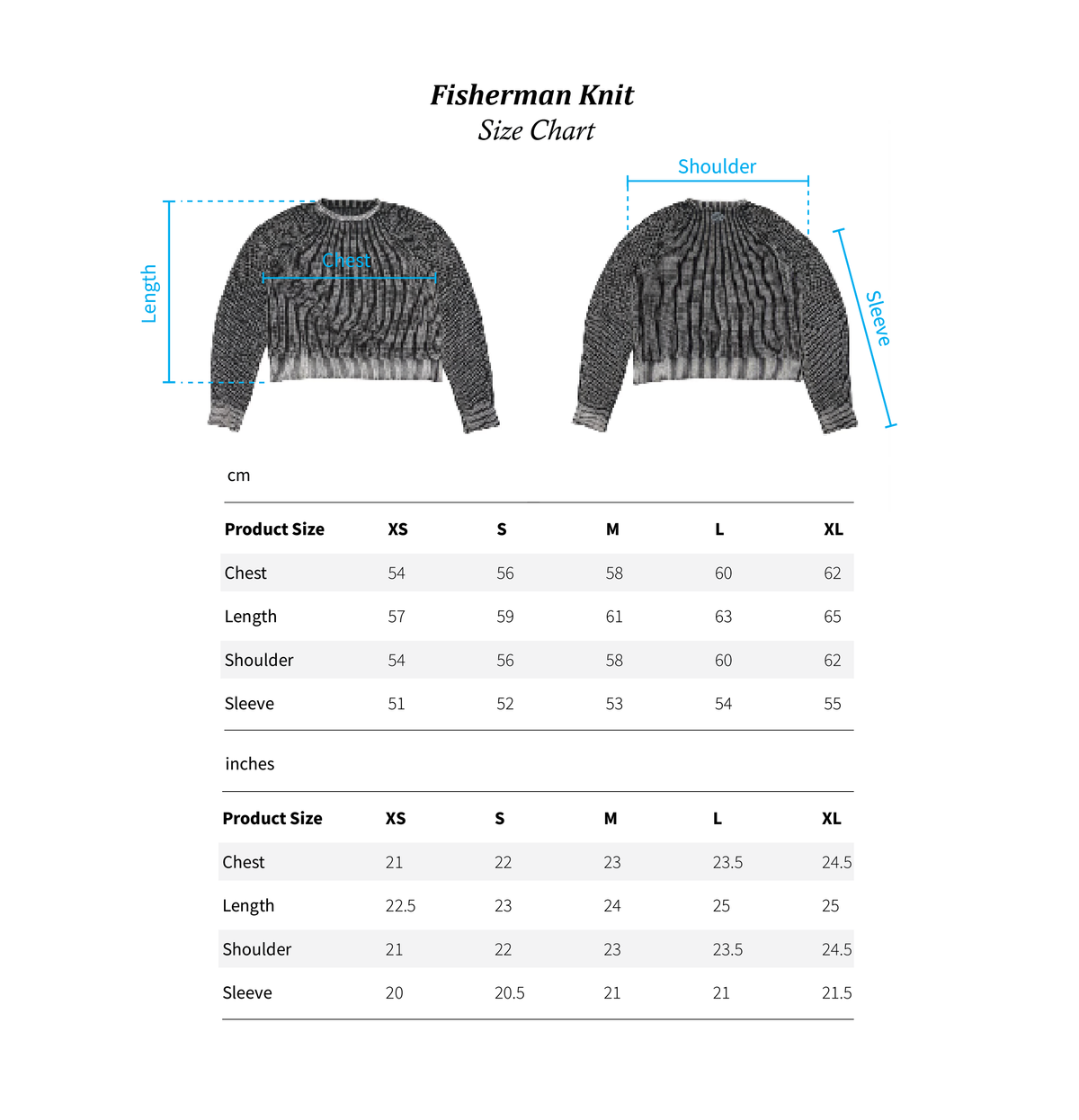Dyed Fisherman Knit