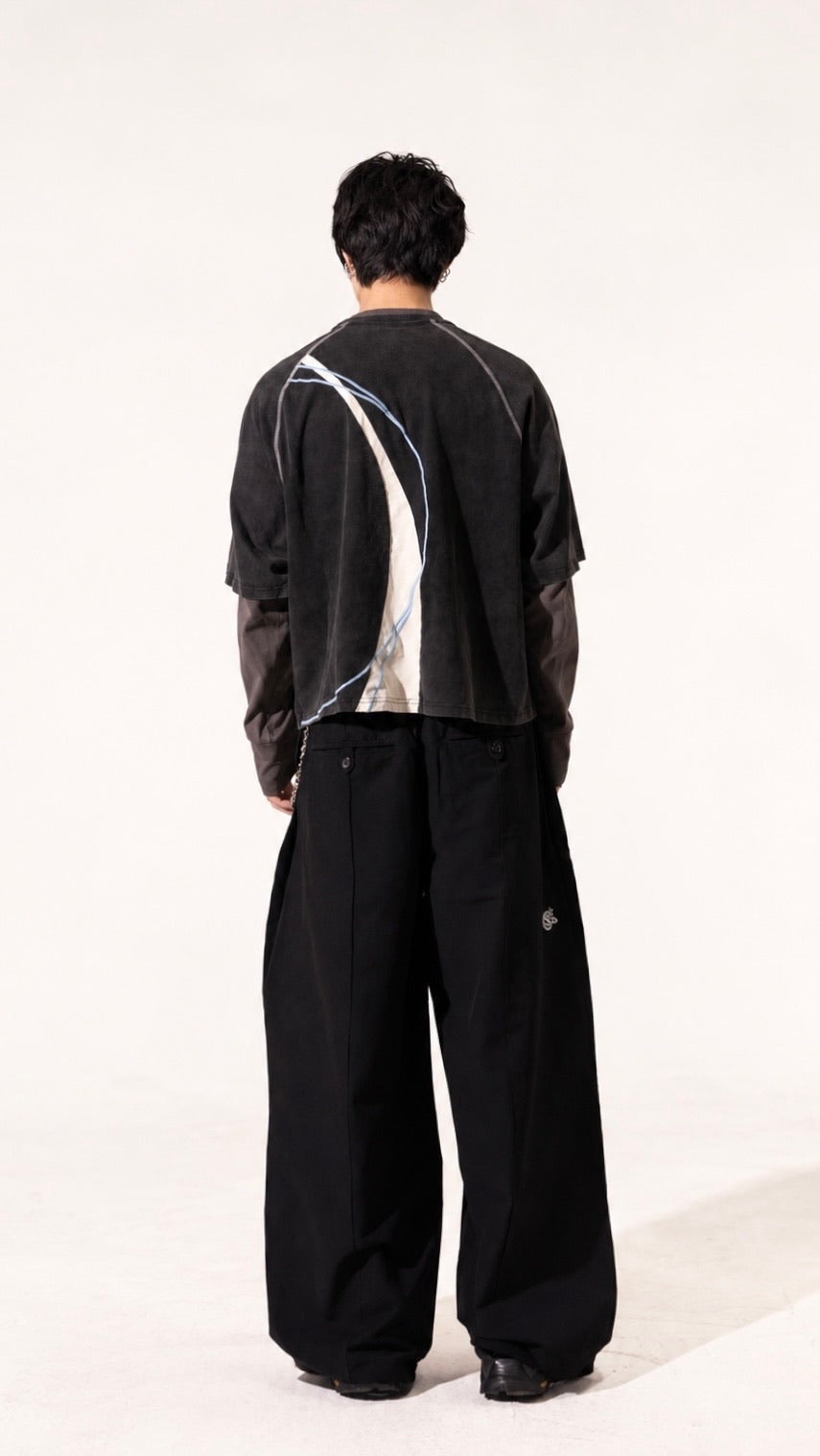 Pleated Climb Pants Black (Preorder)