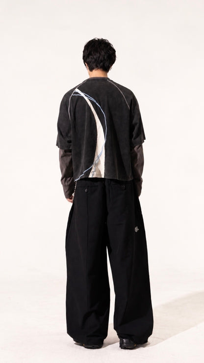 Pleated Climb Pants Black (Preorder)
