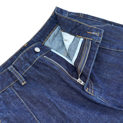 Futurist Double Knee Jorts Indigo