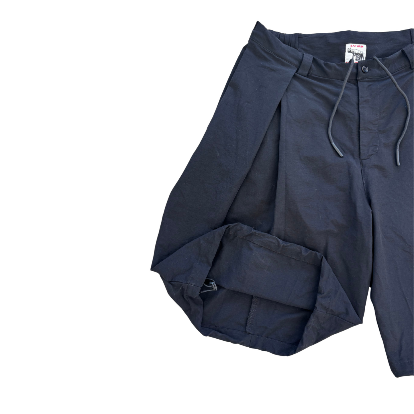 Pleated Climb Shorts Black