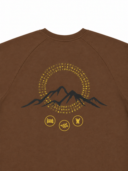 Chill Mountain x Weekends Tee Brown