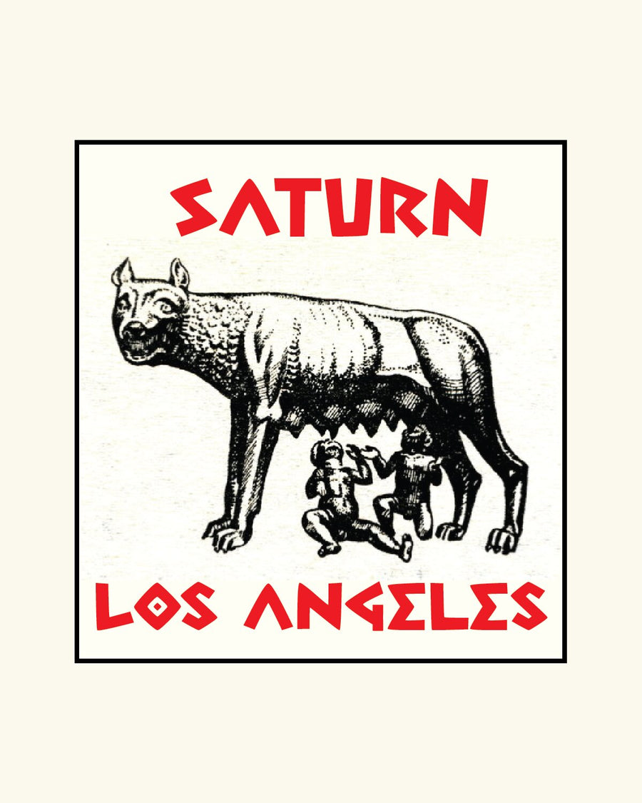 The Capitoline wolf, Saturn Los Angeles graphic